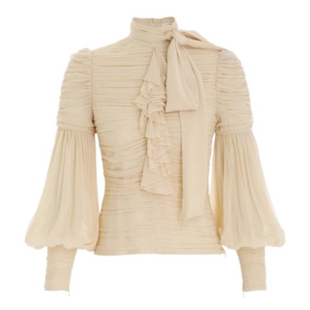 New Nwt Zimmermann Celestial Ruched Blouse